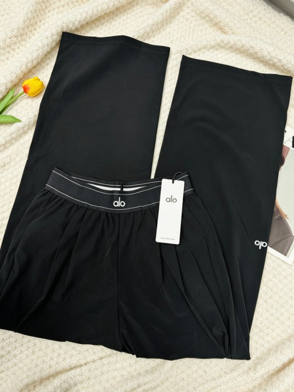 Brand New ALO Yoga Women's Pants Black💖🖤Versatile Suit Up Trouser (Regular)